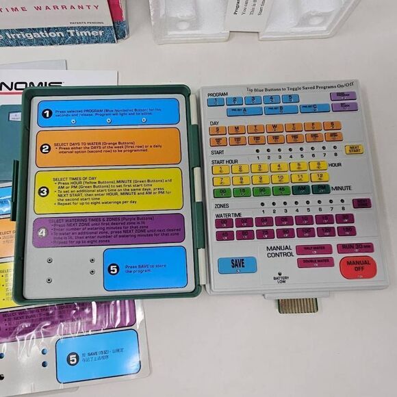 NOMIS 8 ZONE STATION IRRIGATION SPRINKLER CONTROLLER MODEL G903 - Picture 5 of 7